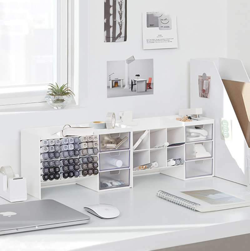Desk Drawer Small - 新しいデスクトップ収納ボックス引き出し化粧品学生オフィスデスク文具仕上げワークステーションアーティファクトペンホルダー小さな棚