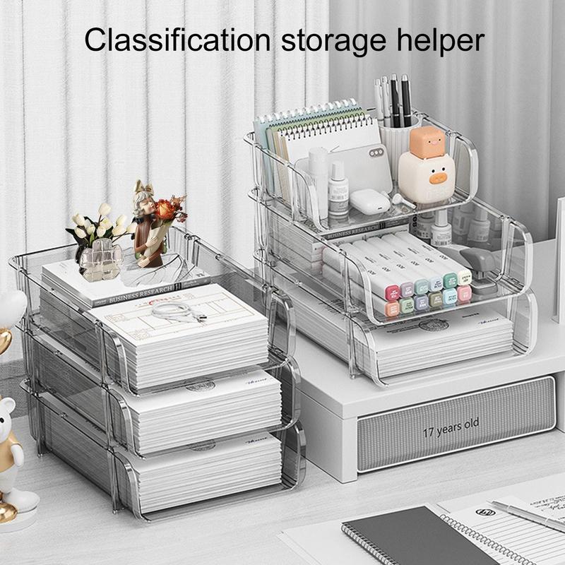 オフィスデスクトップオーガナイザー A4用紙収納ボックス ス - Home Office Desk With Drawers のレビューと価格