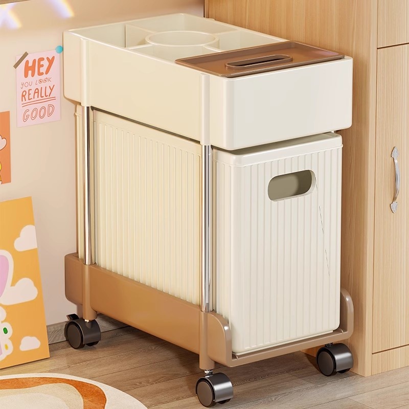 オフィスデスク下収納ラック回転式プラスチック製小型カート省ス - Desk Drawer Small のレビューと価格