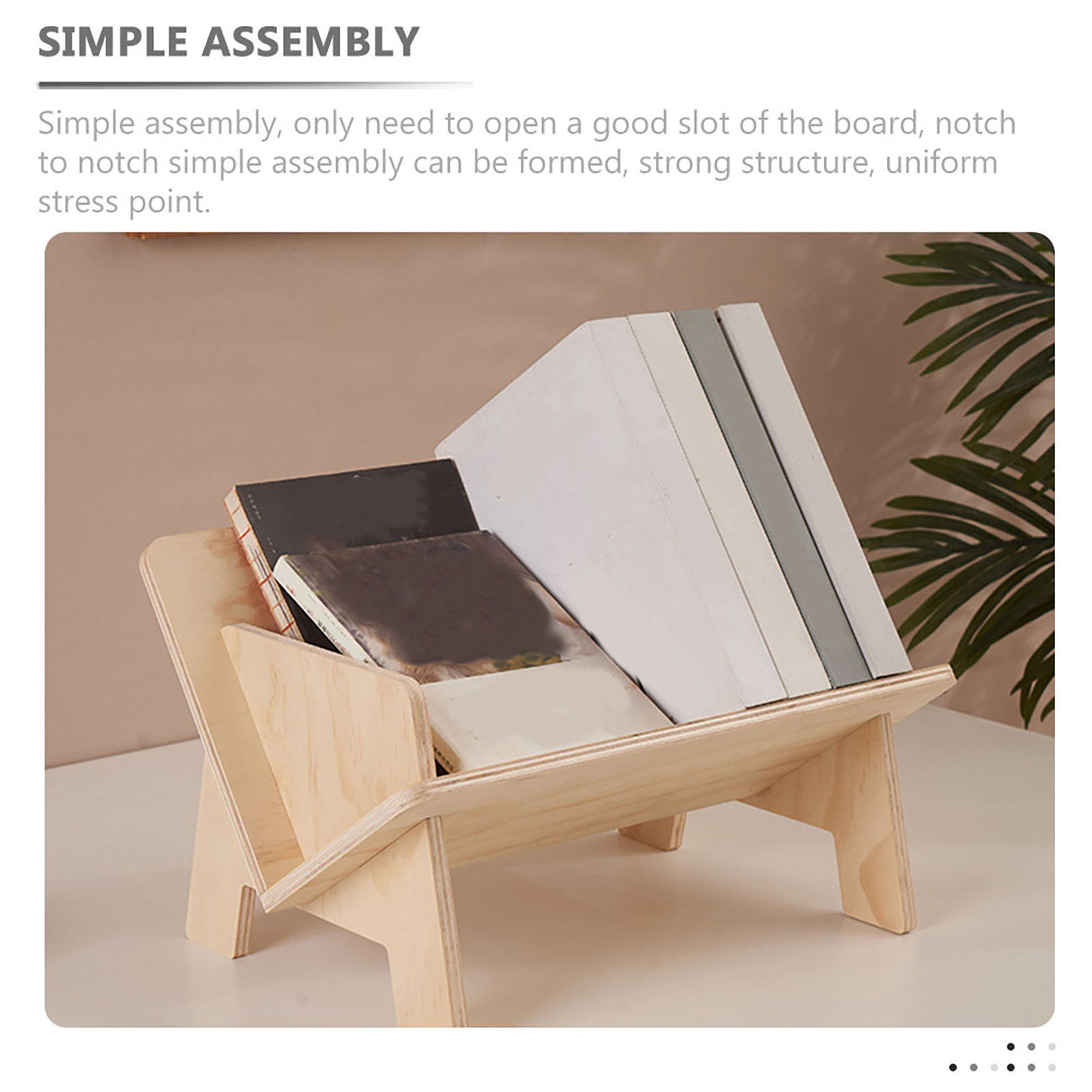 木製デスクトップブックラック 傾斜デザイン テーブルトップブ - Home Office With Library のレビューと価格