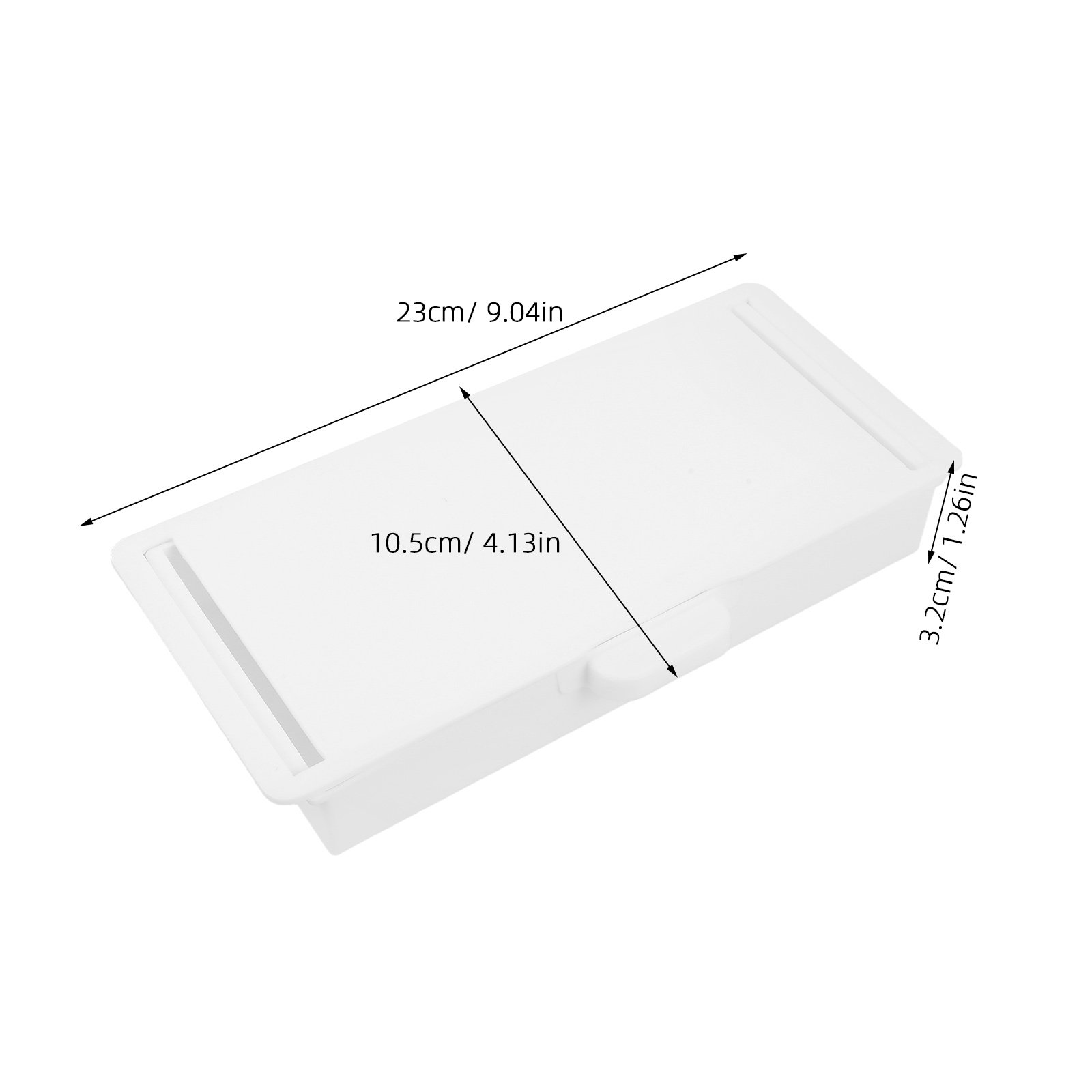 2個セット デスク下隠し引き出しオーガナイザー 粘着式スライ - Desk Drawer Small のレビューと価格