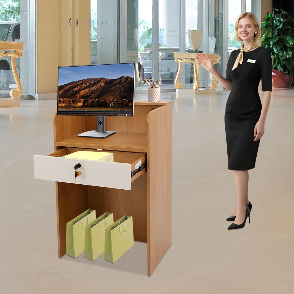 カウンターLEDライト付き小型レティオンデスク、ロック可能な - Desk Drawer Small のレビューと価格