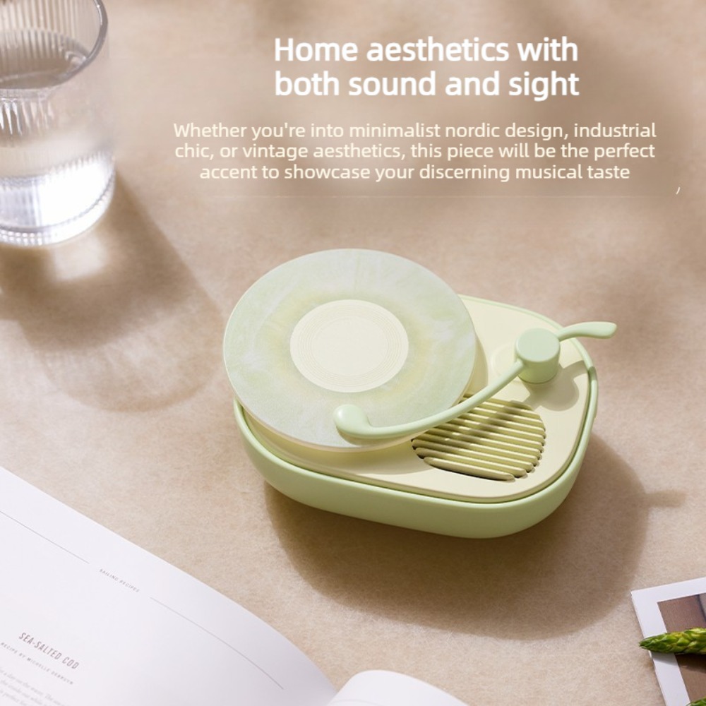 レトロレコードプレーヤーBluetoothスピーカー、温かみ - Home Office Of Amazon のレビューと価格