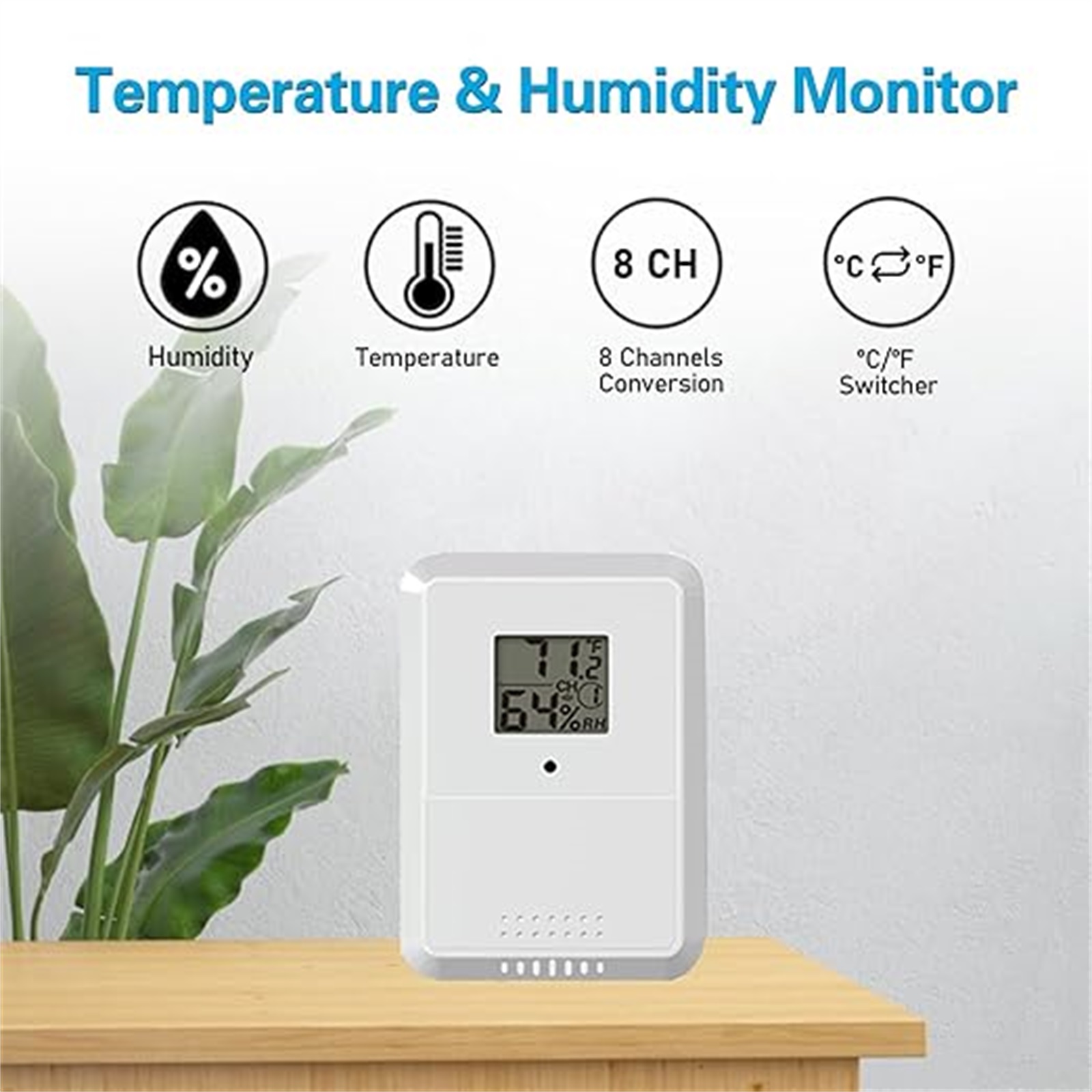 ワイヤレス温度・湿度モニター 433MHz 30m/100m - Home Office Updates のレビューと価格