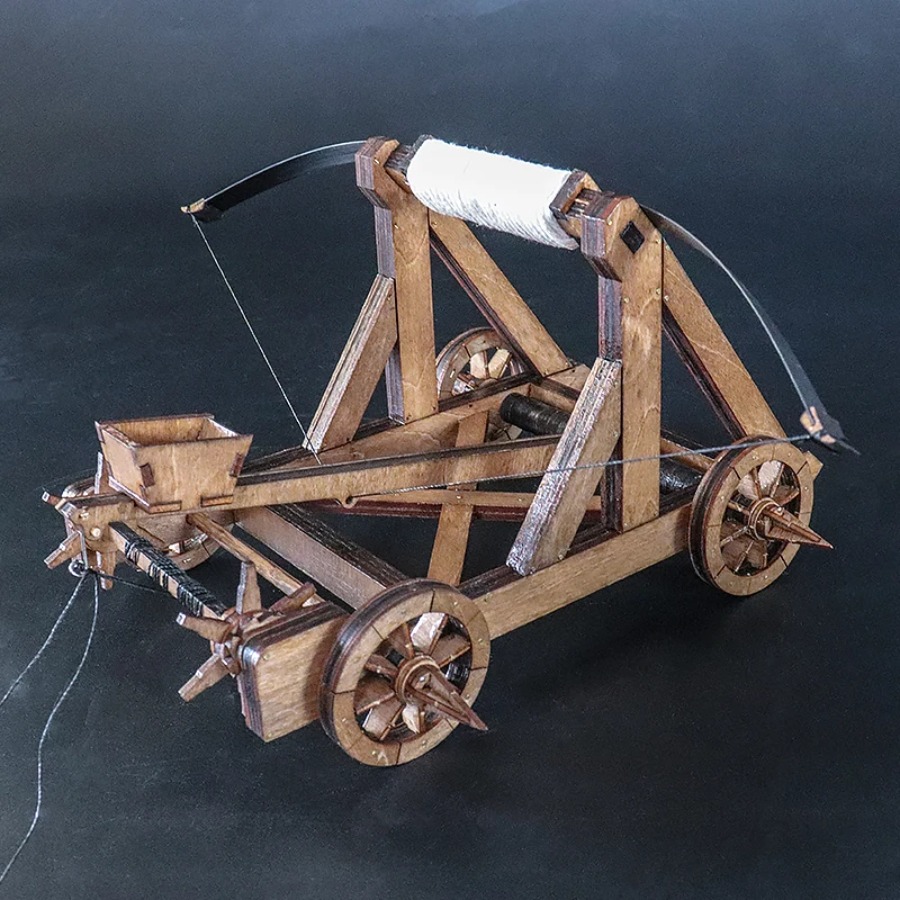 中世の弾性カタパルトモデル古代戦車木製手作りDIY装飾品デス - Home Office Architecture のレビューと価格
