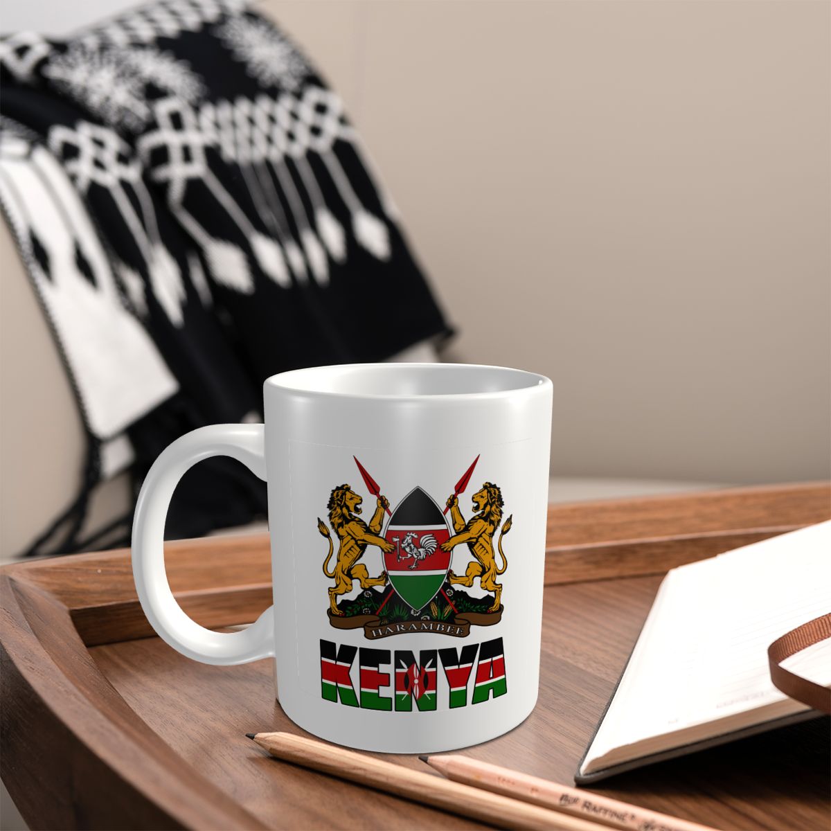 マークカップマグケニア文字旗エンブレムコーヒーマグ茶ミルク水 - Home Office Kenya のレビューと価格