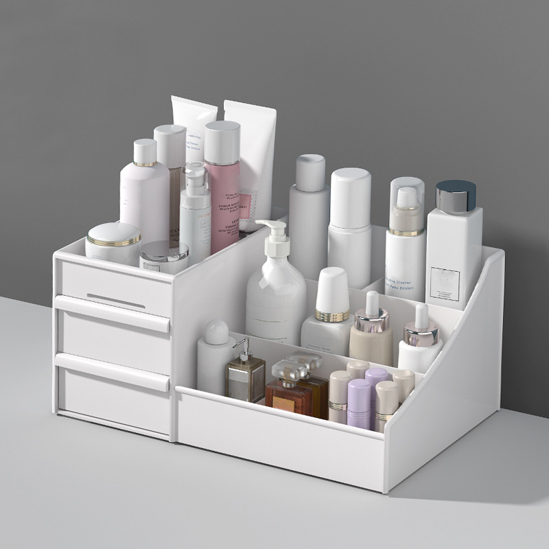 大容量化粧品収納ボックス,化粧品オーガナイザー,ジュエリー引 - Home Office Desk With Drawers のレビューと価格