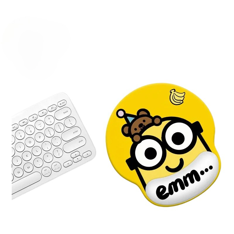 ミニオンズ漫画かわいいリストバンド付きマウスパッド カワイイ - Home Office Living Room のレビューと価格