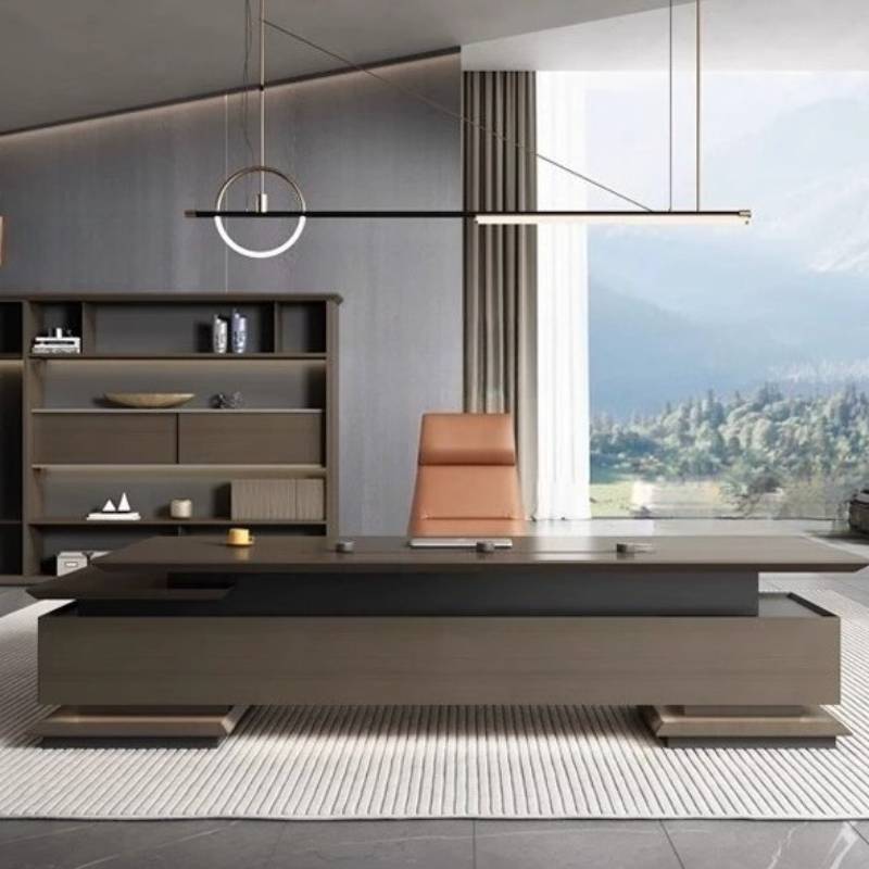 黒の頑丈なエグゼクティブオフィスデスク、茶色の安価なモダンで - Desk Drawer Small のレビューと価格