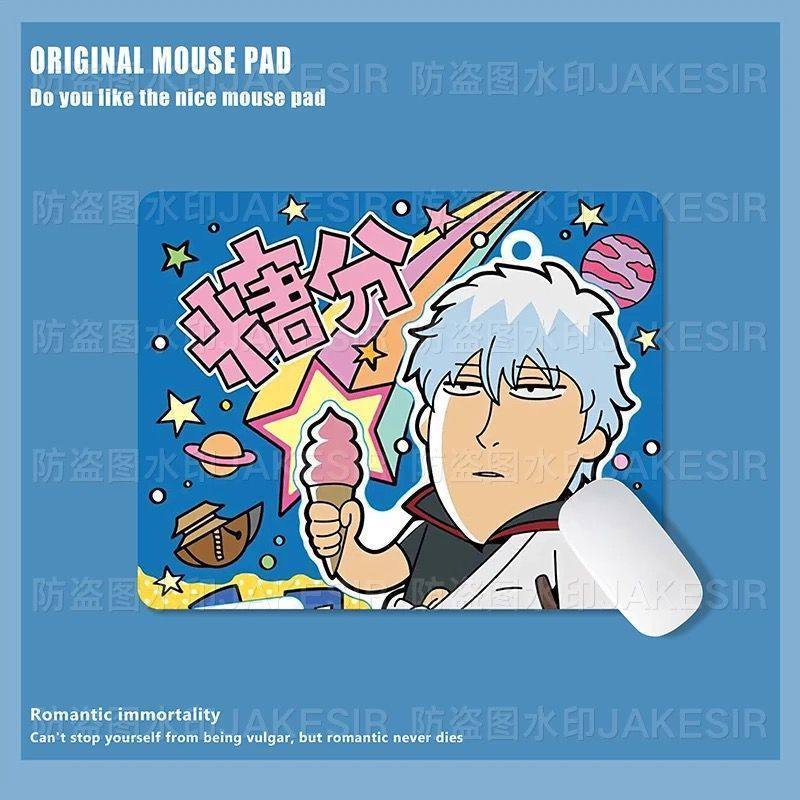 かわいい銀魂柄大型マウスパッド、滑り止めデスクマット、オフィ - Home Office Desk Ideas のレビューと価格