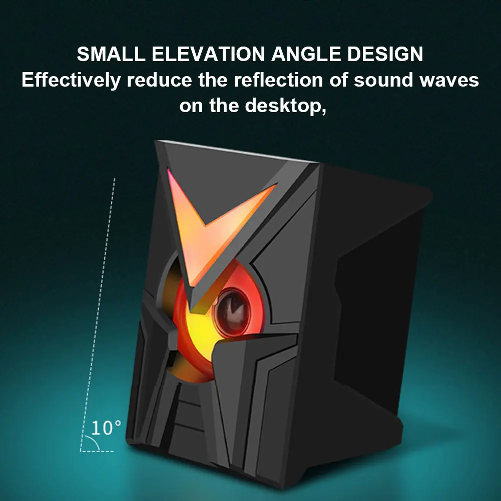 デスクミニ USB スピーカーかわいい動物の目の形の有線 P - Home Office Of Amazon のレビューと価格