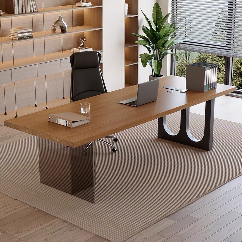 イタリア製アクリル製フローティング木製オフィスデスクモダンシ - Home Office Living Room のレビューと価格