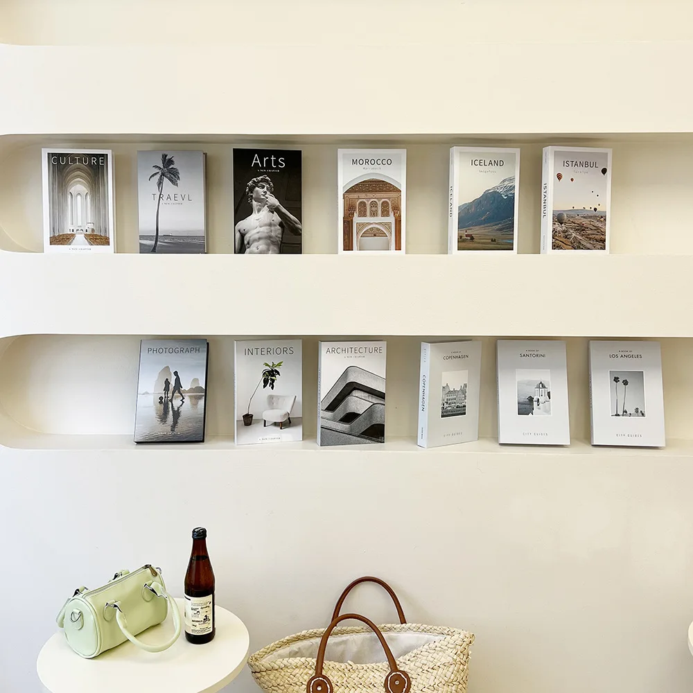 ミニマリストモダンな装飾フェイクブック小道具リビングホームデ - Home Office Desk Ideas のレビューと価格