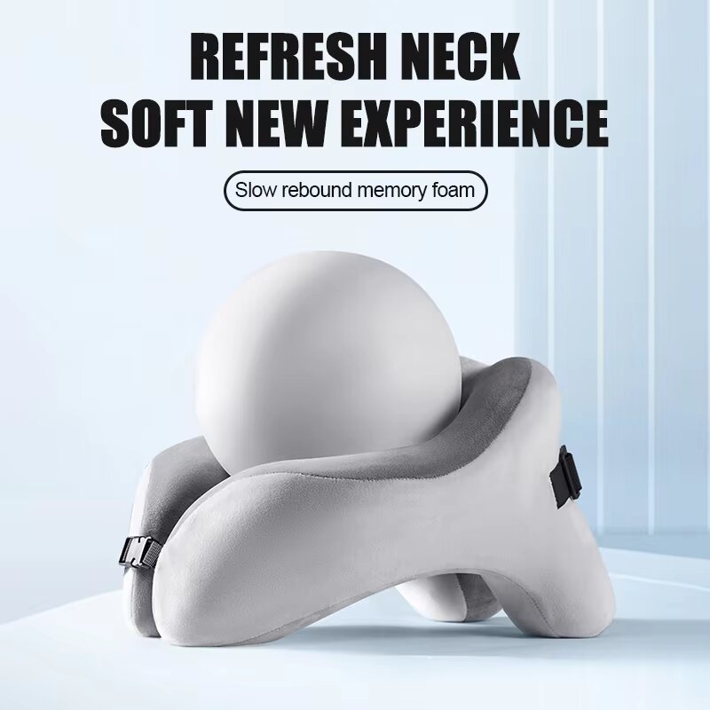 メモリーフォームU字型ネックピロー 旅行用飛行機睡眠枕 ソフ - Home Office Head のレビューと価格