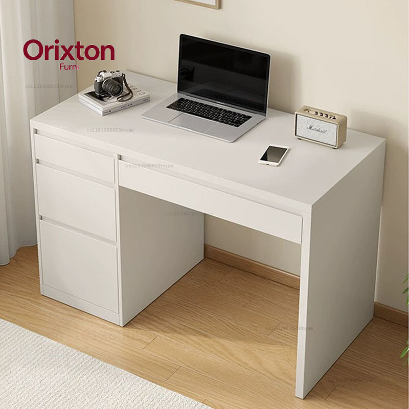 白いスタンディングオフィスデスク木製モダンな小さな学習用収納 - Desk Drawer Small のレビューと価格