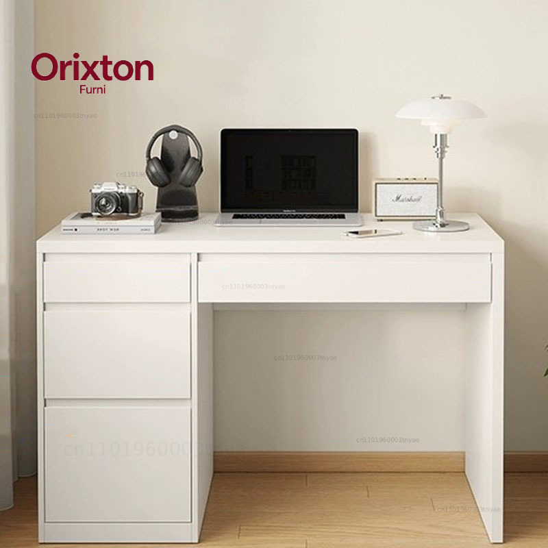 白いスタンディングオフィスデスク木製モダンな小さな学習用収納 - Desk Drawer Small のレビューと価格