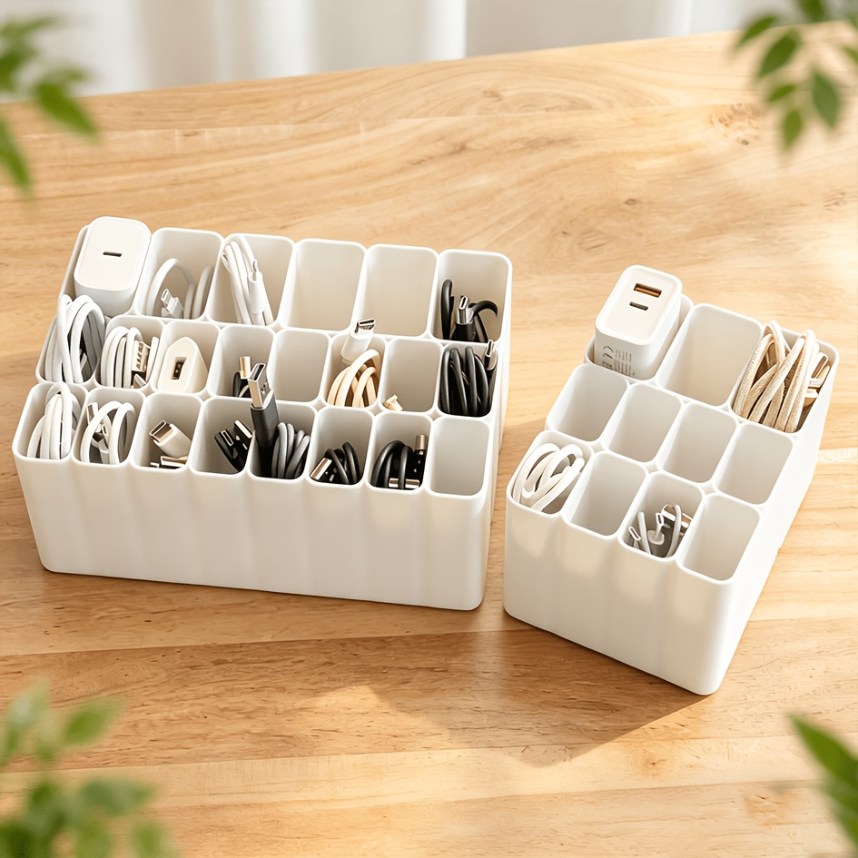 1個入り 11/22スロット USBケーブルオーガナイザー、 - Home Office Desk With Drawers のレビューと価格