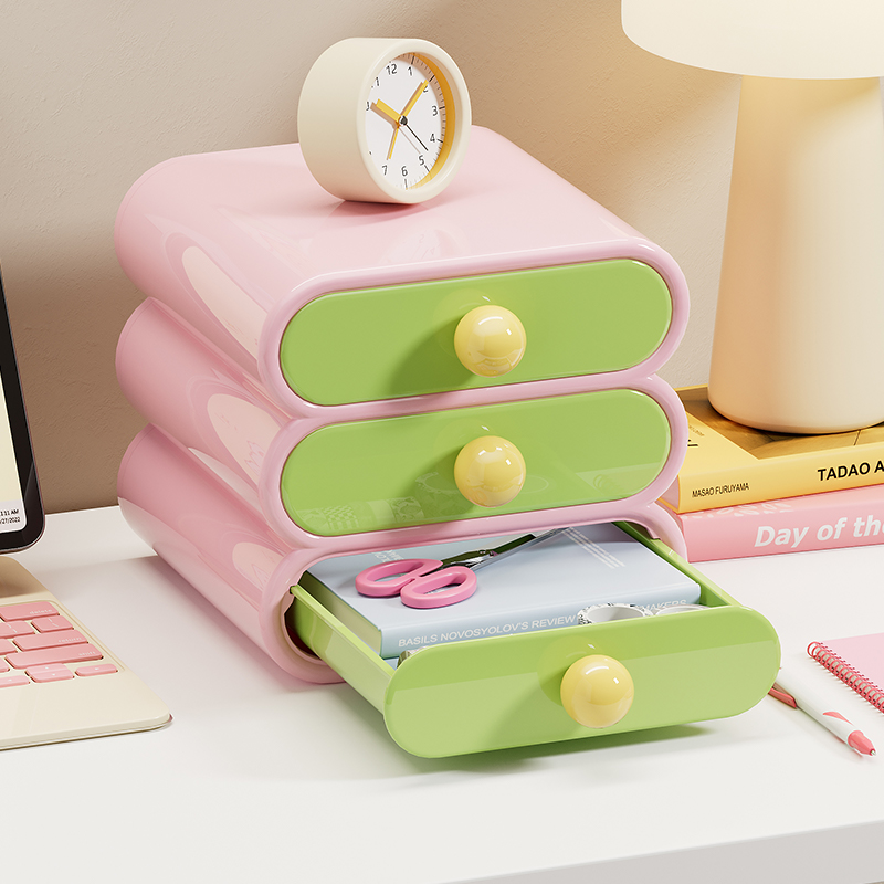 Uforu ドーパミンデスクオーガナイザー、3段引き出し収納 - Home Office Desk With Drawers のレビューと価格